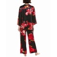 thumbnail image 2 of N Natori womens  2pc Empress Satin Pajama Set, xs, Black, 2 of 3