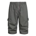 thumbnail image 3 of LIUJUNSHOP Slim Fit Men's Cargo Pants Men's Cargo Pants Summer Lightweight Outdoor Work Shorts with Multiple Pockets, 3 of 5