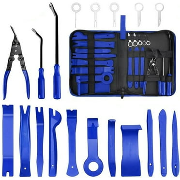 MMOBIEL 19 Pcs Auto Trim Removal Tool Set for Easy Scratchfree Removal of Car Door Panels, Fasteners, Molding, Dashboards and Wheel Hubs Incl. Sturdy Storage Bag