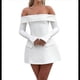 thumbnail image 2 of Vestido Mini para Mujer, con Hombros Descubiertos, Larga, Corte A, Vestido Formal Corto, para Fiesta y Club S, 2 of 8