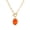 Natural Red Onyx (Jul.), variant on Pearl Gemstone Pendant Paperclip Toggle Necklace 18k Gold Plated Natural Pearl Stone Birthstone Chain Necklace Paperclip Jewelry Gift for Women