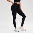 thumbnail image 5 of High Waist Yoga Pants with Pockets, Plus Size Soft Stretch Leggings L-6XL for Workout Running Gym Fitness Casual Wear Tummy Control Thick 25, 5 of 7