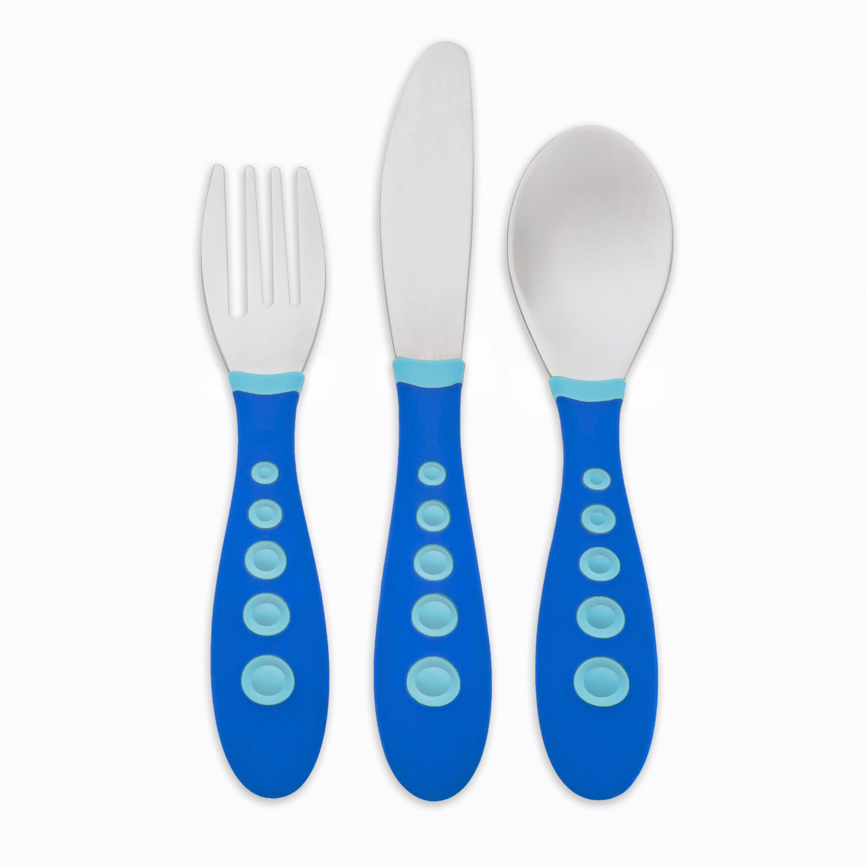 First Essentials by NUK™ Kiddy Cutlery® Knife, Fork and Spoon Set, 3-Pack - image 3 of 6