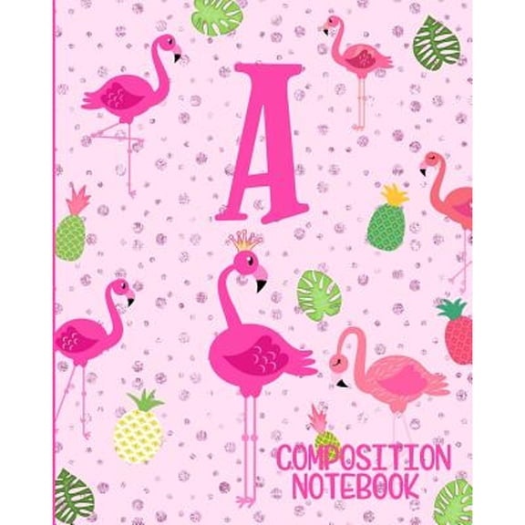 Flamingo Journals Composition Notebooks (Paperback), 8 in x 10 in, Pink, 120 Pages