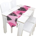 thumbnail image 5 of SKYSONIC Table Runner Hearts Pink and Gray Washable Table Cloth Runner for Holiday Home Wedding Table Top Decoration 13x90 Inches, 5 of 5