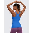 thumbnail image 2 of CRZ YOGA Butterluxe Tank Tops for Women Racerback Workout Padded Yoga Athletic Camisole with Built in Bra, 2 of 3