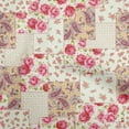 thumbnail image 1 of oneOone Tissu Georgette Viscose Marron Florals Matériel de Robe Tissu Imprimé Tissu au Mètre 42 Pouces de Large, 1 of 4