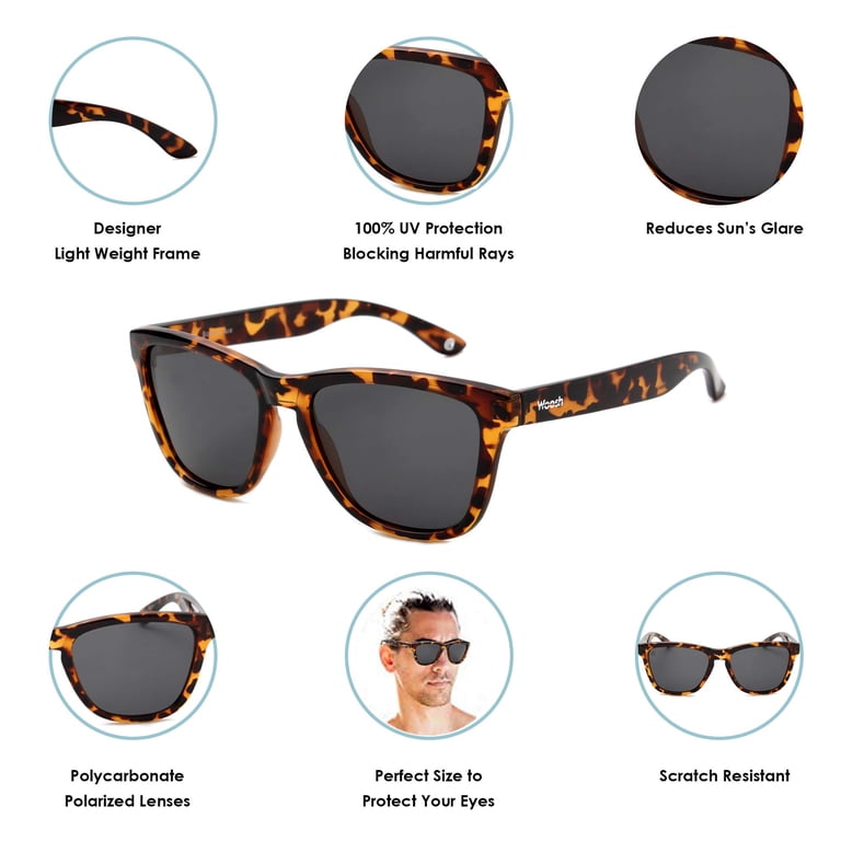 Scratch-Resistant Polarized Sunglasses for Men, Driving UV Protection WOOSH Polarized Sunglasses for Men and Women - Lightweight  main image 3