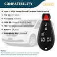 thumbnail image 2 of AKS KEYS New Replacement for Dodge 2008-2019 Fobik Key 6B IYZ-C01C / M3N5WY783X (2 Pack), 2 of 6