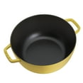 thumbnail image 6 of Staub Cast Iron Essential French Oven, Dutch Oven, 5-quart, serves 5-6, Made in France - Citron, 6 of 7