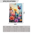 thumbnail image 3 of Colorful Butterfly Dragonfly Floral Graden Flag 12.5x18 Inch Double Sided Flowers Welcome Garden Yard House Flags 1 Flag, 3 of 5