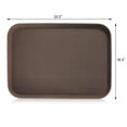 thumbnail image 4 of New Star Foodservice 25309 Restaurant Grade Non-Slip Tray, Plastic, Rubber Lined, Rectangular, 16" x 22" Inch (Large), Brown, 4 of 4