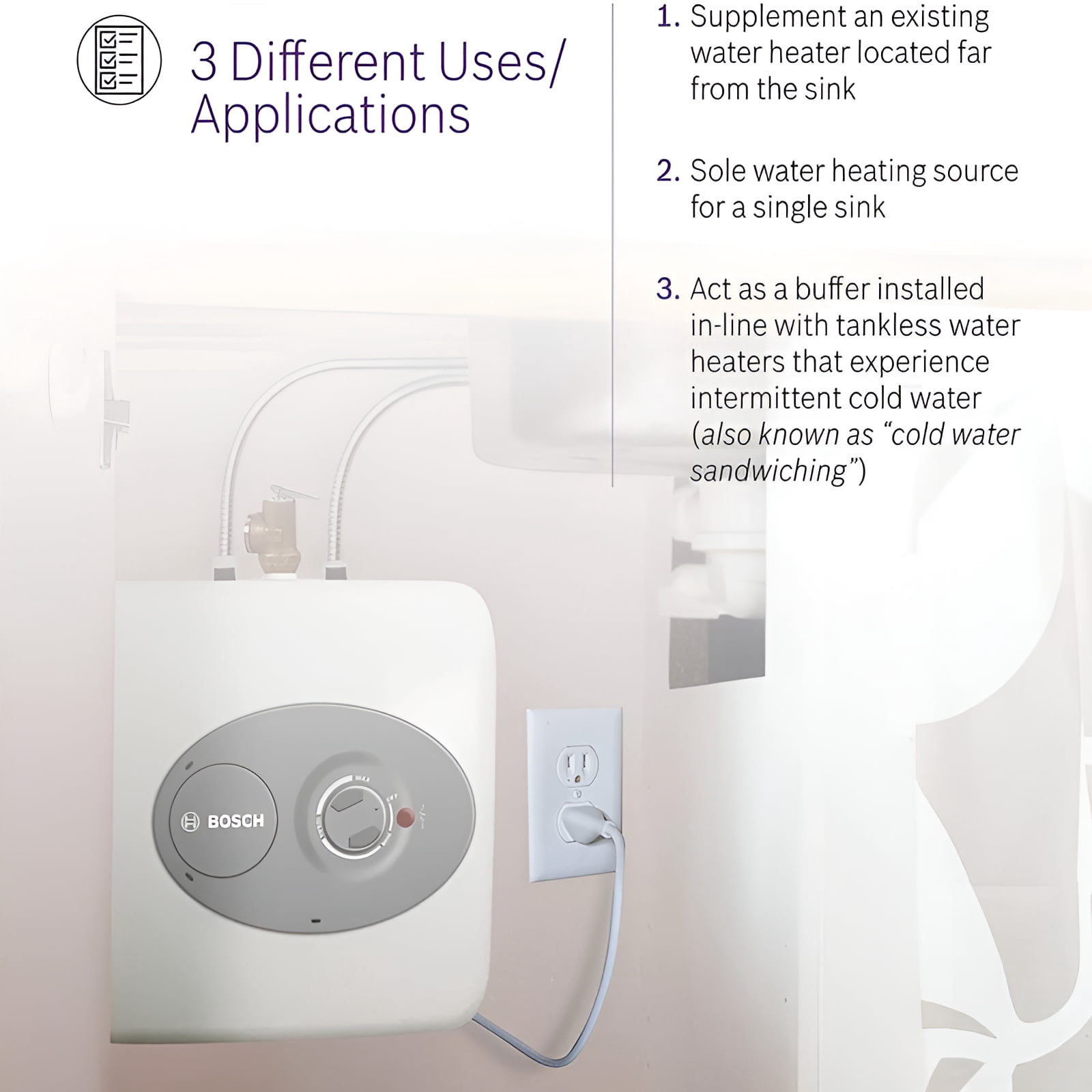 Bosch Tronic 3000 2.5 gal. Electric Water Heater