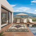 thumbnail image 3 of Brown Southwest Outdoor Rug for Patio/Deck/Porch, Non-Slip Large Area Rug 5 x 8 Ft, Ethnic Boho Tribal Vintage Geometric Indoor Outdoor Rugs Washable Area Rugs, Reversible Camping Rug Carpet Runner, 3 of 8