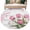 Ivory, variant on Round Area Rug 5 Ft, Pink Tulip Washable Non-Slip Circle Carpet for Living Room/Bedroom, Spring Floral Romantic Flowers Modern Art Wooden Low-Profile Runner Mats Collection Rugs for Indoor