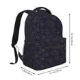 thumbnail image 2 of Easygdp Copper-Gold Gloss Outline Rose1 Mochila Ergonómica Versátil para Laptop - Múltiples Bolsillos, Correas Ajustables, Unisex para Escuela, Viajes y Actividades al Aire Libre-One Size, 2 of 5