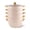 9.1 Qt, variant on HausRoland 4-Tier Stainless Steel Dumpling Steamer 12.7 Qt (12 L) Non-Stick Steamer Pot with Glass Lid Multi-Layer Cookware Pot Manty Steamer Pot Mantovarka Manty, Beige and Gold