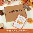 thumbnail image 5 of Softalker Thanksgiving Jacquard Rectangle Tablecloth, Fall Harvest Pumpkins Buffalo Plaid Table Cloth, Autumn Leaves Washable Table Cover for Holiday, Dining, Party Decor PumpkinPLD 60 x 102 Inch, 5 of 5