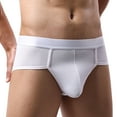thumbnail image 3 of Fewfanhot Men's Airy Triangle Cotton Underpants - Stretchy Soft Briefs With No-Ride Design For All-Day Comfortable Support, 3 of 3