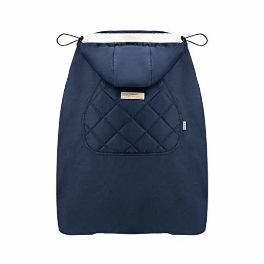 Bebamour Universal Hoodie All Season Carrier Cover for Baby Carrier Dark Blue