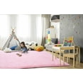 thumbnail image 2 of Sanmadrola Area Rug for Bedroom,4'X5.2',Fluffy Shag Rug for Living Room,Furry Carpet for Kids Room,Shaggy Throw Rug for Nursery Fuzzy Plush Rug,Grey Carpet,Rectangle,Cute Room Decor for Baby Pink, 2 of 7