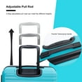 thumbnail image 6 of 3 Piece Lightweight Suitcase(20/24/28), ABS Luggage Set Expandable with Spinner Wheels, wo Hooks and TSA Lock, Durable Hardshell  Luggage Set for Family Travel, Turquoise, 6 of 7