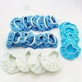 thumbnail image 3 of iMeshbean 20Pack Polishing Bonnet Pads 5-6 inch Microfiber/Wool Polishing Bonnet Buffer Car Wax Pads Cover for Car Polisher (Sky Blue), 3 of 13