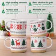 thumbnail image 3 of Gingprous Set of 4 Elf Christmas Coffee Mugs Set, Ceramic Christmas Mug, Festive Elf Mugs, Family Gifts for Christmas, 3 of 9