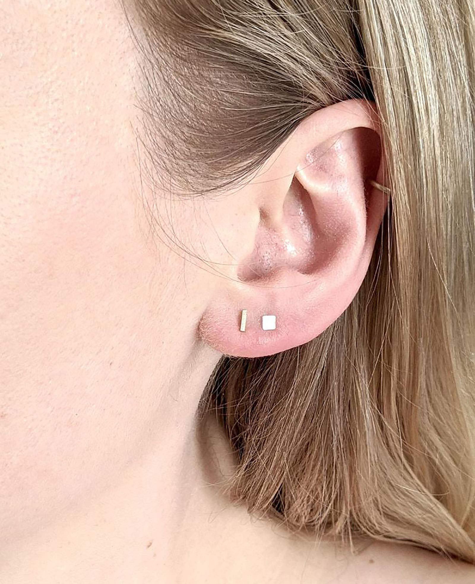 Small Sterling Silver Ball Stud Earrings | Push Back Earrings Ireland