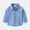 Blue, variant on LYMAYTER 2-7Y Toddler Long Sleeve Button Shirts Little Boys Girls Solid Color Lapel Tops Casual Spring Fall Daily Wear