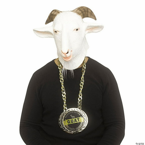 Fun World Fun World Adult General Sizing G.O.A.T. Mask Medallion Halloween Costume Mask 2pk - Brown One Size