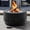 Black, variant on Sunjoy 28 In Smokeless Fire Pit with Removable Ash Pan, Outdoor Portable Wood Burning Fireplace with PVC Cover and Fire Poker ,Ideal for Camping, Bonfire, and Backyard, Black
