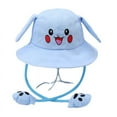 thumbnail image 3 of Sombrero de pescador con sombrilla móvil de algodón para niños, sombrero de conejo Pikachu, sombrero para padres e hijos, sombrero de tela para atracciones turísticas, 3 of 4