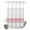 Pink, variant on No Hook Shower Curtain, Blue Striped Shower Curtains for Bathroom with See Through Top Window, Abstract Modern Geometric Stripes Waterproof & Washable Bath Curtain Stand Up Stall 36"x72"
