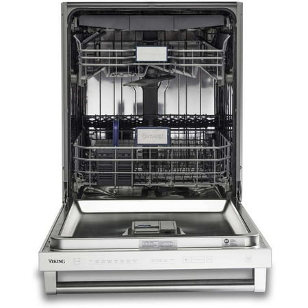 Viking - 24" Top Control Built-In Dishwasher with Stainless Steel Tub - Stainless steel