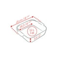 thumbnail image 2 of Appolia Ceramic Square Baking Dish 21cm 8 1/4'', 2 of 4