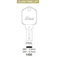 thumbnail image 2 of Kaba Ilco 1430 Steel Clark Florklift Key, 2 of 2