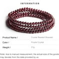 thumbnail image 2 of Natural Crystal Beaded Bracelet, Stackable Crystal Stretch Bracelet - Ideal Birthday and Mother's Day Gift for Mom, Wife and Girlfriend, 2 of 5