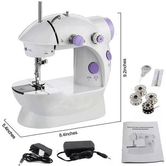 TKSE Mini Automatic Dual Speed Double Thread Stitching Electric Pedal Sewing Machine