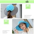 thumbnail image 4 of Women UV Protection Foldable Horsetail Hole Fisherman's Hat Big Wide-Brim Visor Men Fishing Hunting Climbing Cap Ponytail Sun Bucket Hats for Women Mesh Wide Brim Hiking Beach Fishing Summer Safari, 4 of 7