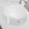thumbnail image 5 of 19"x16" Oval Undermount Ceramic Bathroom Sink No Faucet Holes Durable and Reliable Resistant to Bacterial Growth for Bathroom, 5 of 6