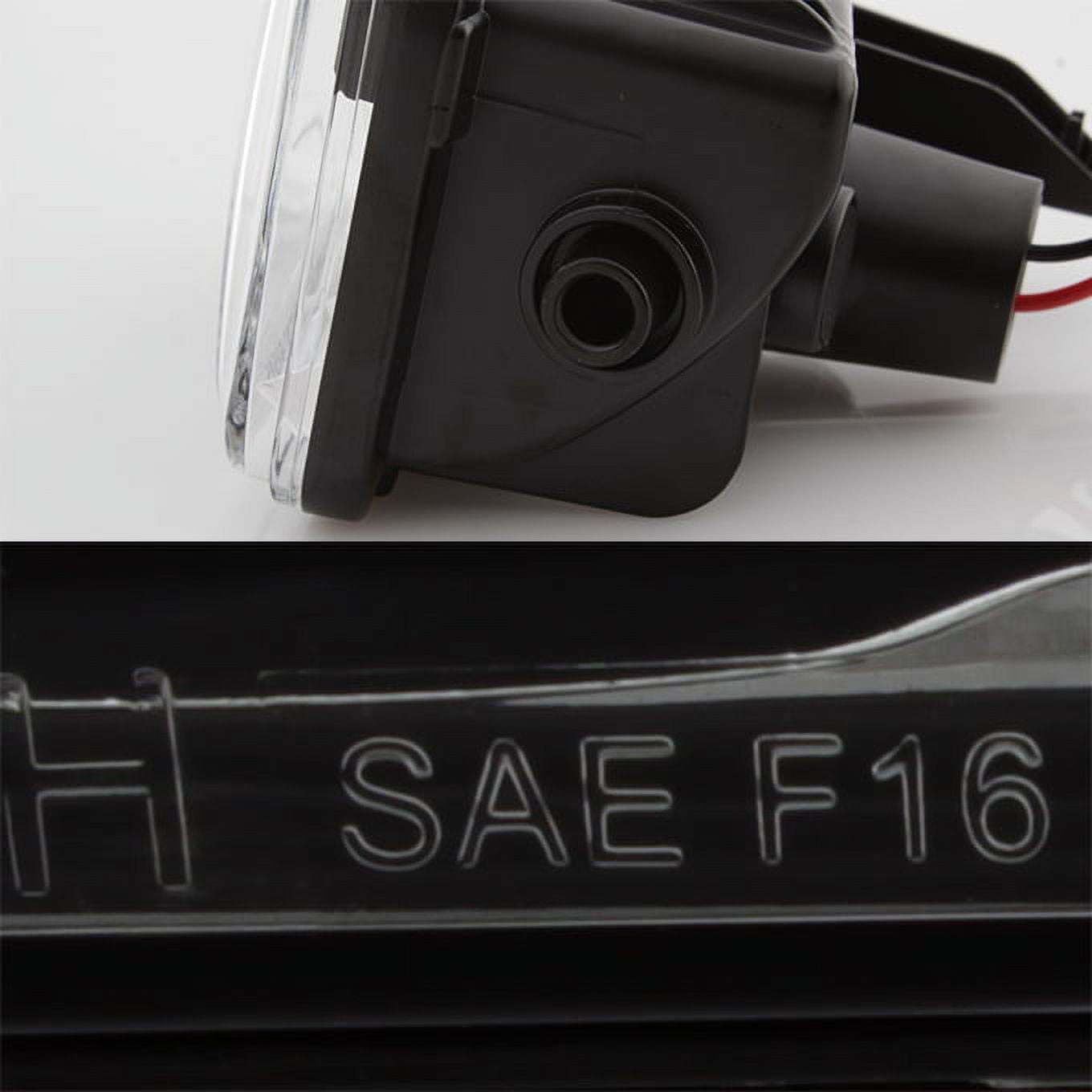 AKKON - For 2015 2016 2017 2018 Ford F150 lightduty Black Housing LED Front Bumper Driving Fog light Set