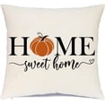 thumbnail image 2 of Fall Pillows Covers 18x18 Inch,Thanksgiving Pumpkins Pillow Decorative Throw Pillows,Dark Blue Pillow Case,Outdoor Autumn Cushion Covers,Fall Decorations for Home Couch(21-18), 2 of 6