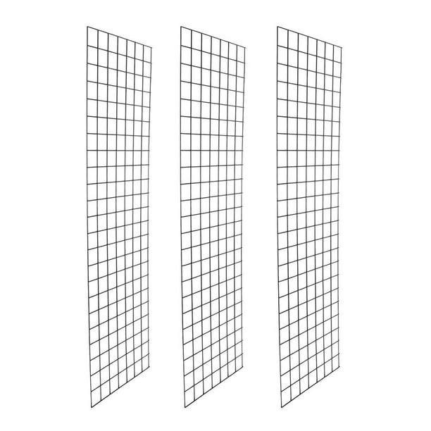 Ktaxon 3pcs 2'x6' Black Grid Panel for Retail Display Gridwall Rack