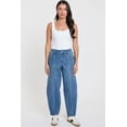 thumbnail image 6 of Royalty For Me Women's High Rise Seamed Barrel Jeans, 6 of 14