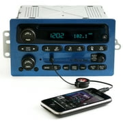 Restored Chevy GMC Truck 2005-09 Radio AM FM CD Player w Aux Input 15850275 Sapphire Blue (Refurbished)