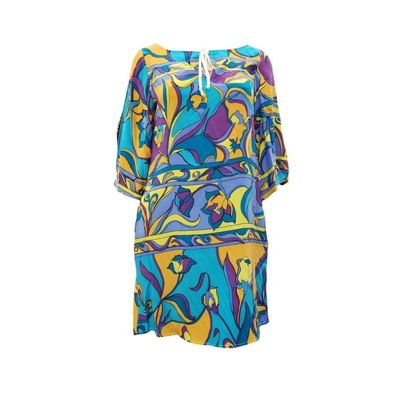 Hale Bob Women's Printed Silk Dress Retail Price $249.00