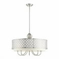 thumbnail image 2 of Livex Lighting 41105-91 Lustre Pendentif, Nickel Brossé, 2 of 4