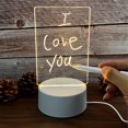 thumbnail image 4 of Luminous Erasable Acrylic Memo Board+ Pen- Romantic For Couple× Night Light, 4 of 9