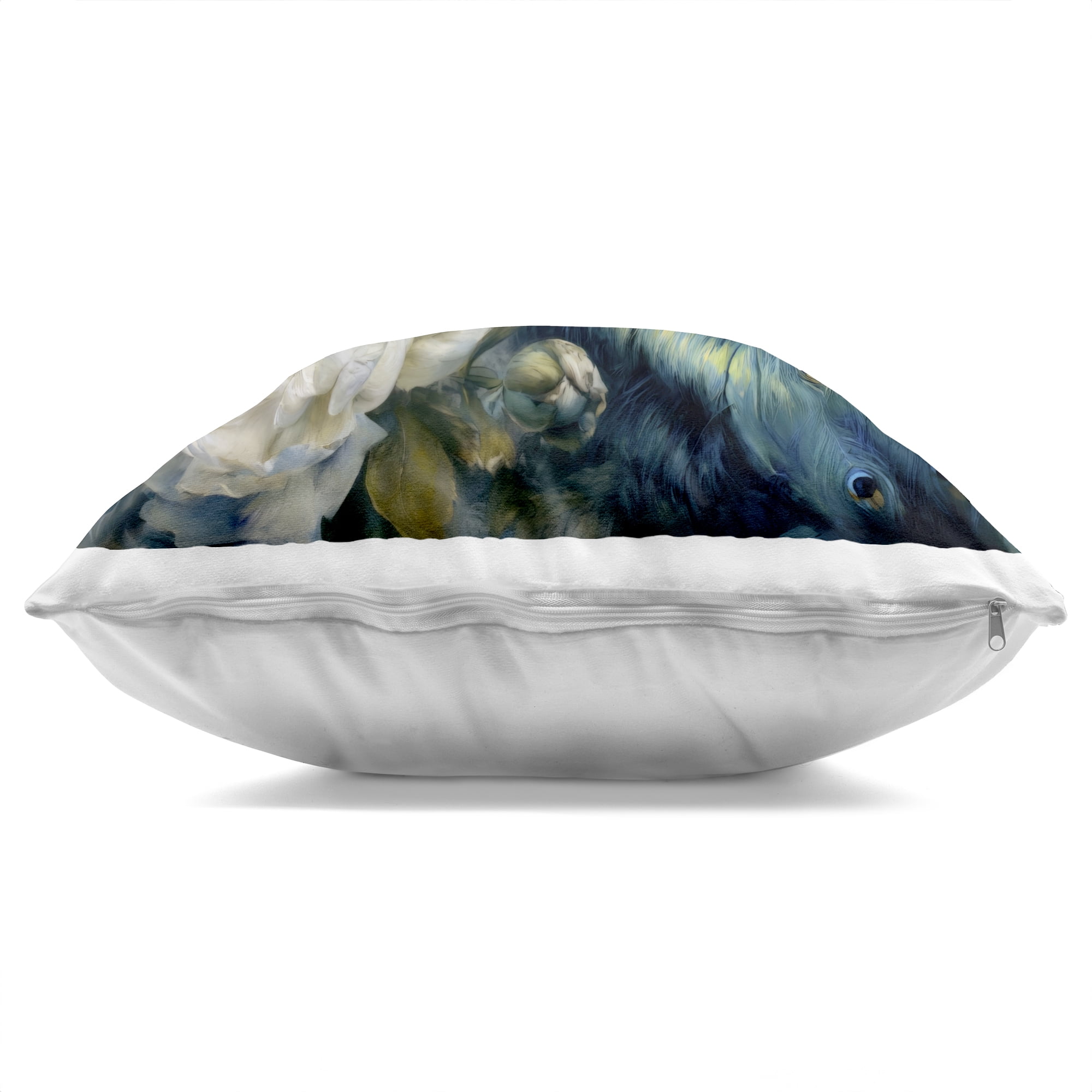 Stupell Industries Pretty Peacock with Roses Decorative Printed Throw Pillow, design by Tina LeCour